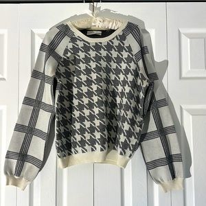 Anthropologie plaid sweater